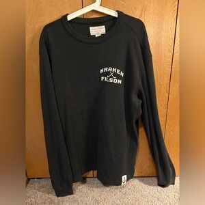 CC Filson x Seattle Krakens Waffle Knit Thermal Crewneck mens Large